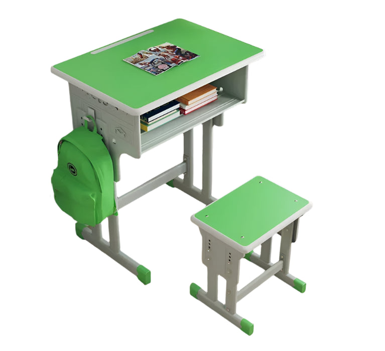 Ergonomic Green Desk Chair Set for Kids’ Study Room