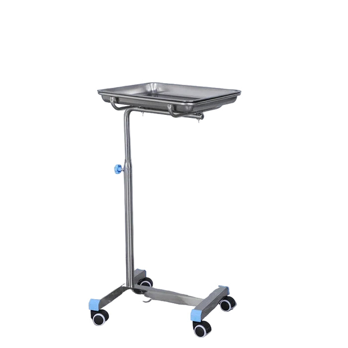 Thickened Stainless Steel Utility Trolley Mobile Tray Cart for Salon, Spa, and Medical Workstations