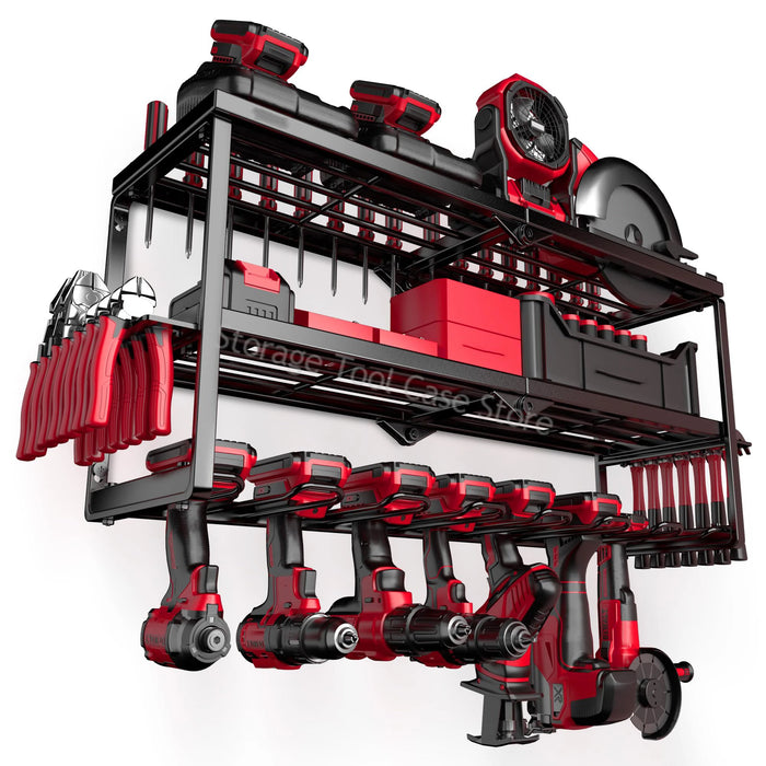 3-Layer Heavy-Duty Metal Tool Cabinet for Garage Organization with strong load-bearing capacity