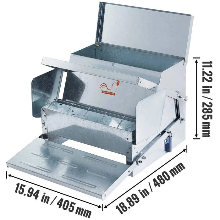 Time-saving, durable, and reliable automatic poultry feeder