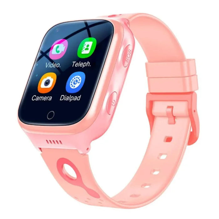 Waterproof Kids Smartwatch with GPS Tracker & Camera Pink