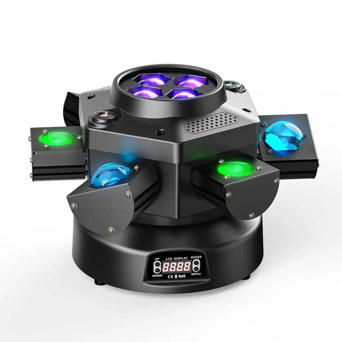 Package Contents of 150W RGBW 4-in-1 Moving Head DJ Lights for easy installation and professional-grade lighting experience