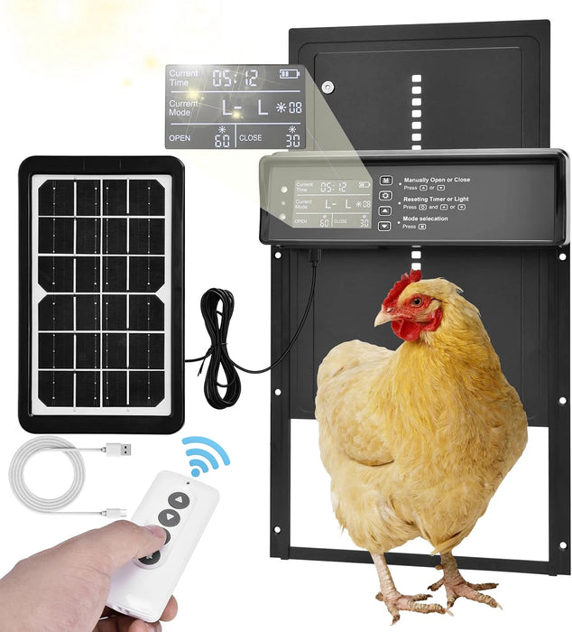 Automatic Chicken Door with Solar and USB Charging