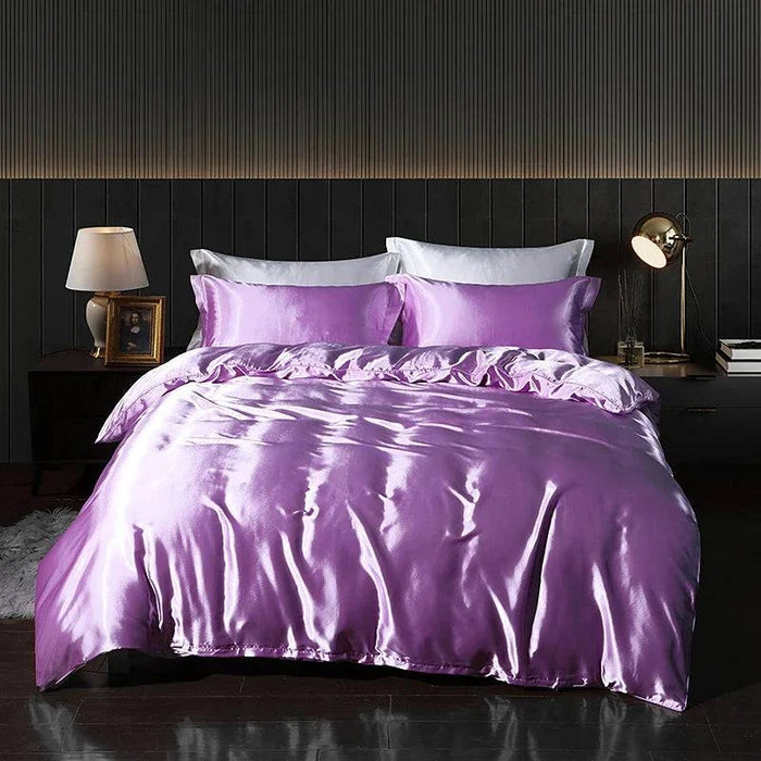 Elegant and breathable 4-piece bedding set with 100% polyester fiber construction