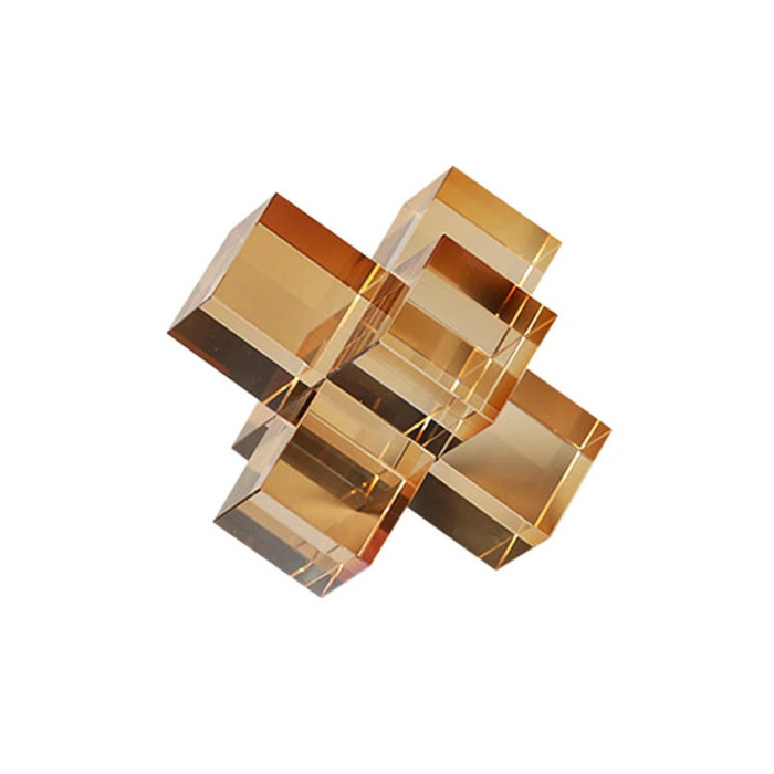 Modern Crystal Cross Sculpture for Home & Hotel Decor Style