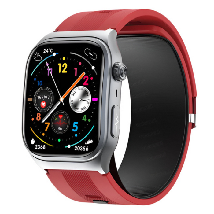 Bluetooth Smartwatch with Blood Pressure, ECG, Body Temp & NFC