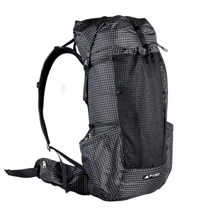 Black 40+16L Ultralight Outdoor Backpack, 880g