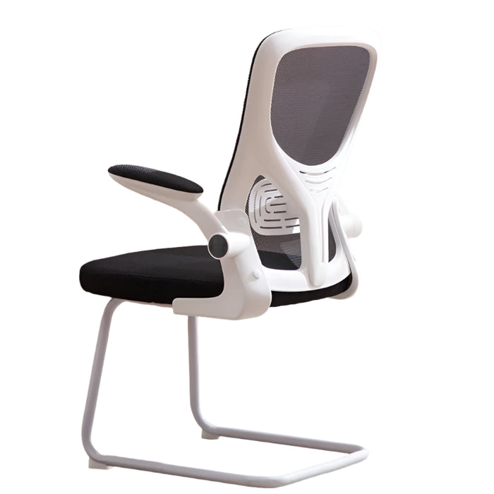 Executive Study Chair Rotating Base with Lift & Support Black with White