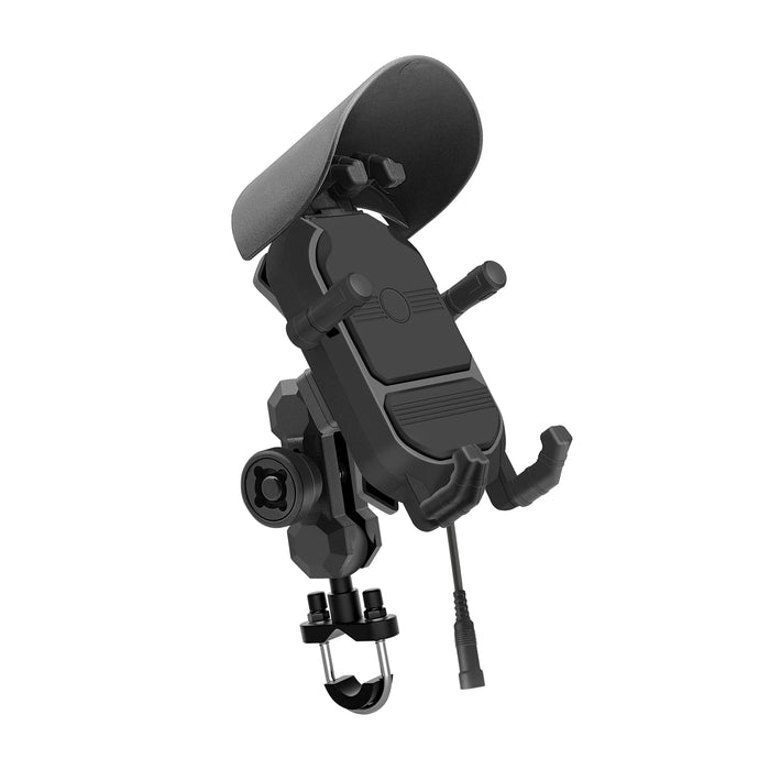 12V Motorcycle Handlebar Phone Holder 15W Wireless Charger