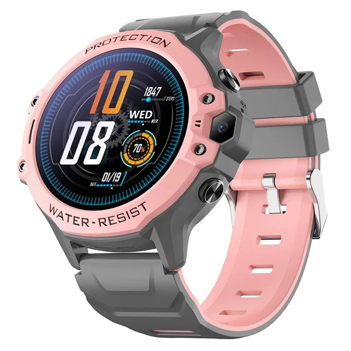 Pink Kids 4G Smartwatch with SIM, Video Call & Safety Features