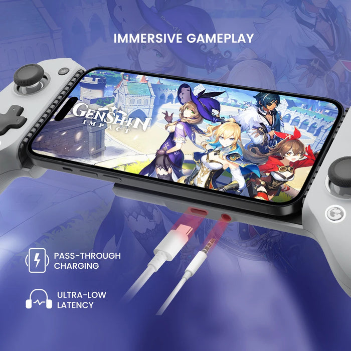 Mobile Game Controller with Hall Effect Joysticks & Triggers