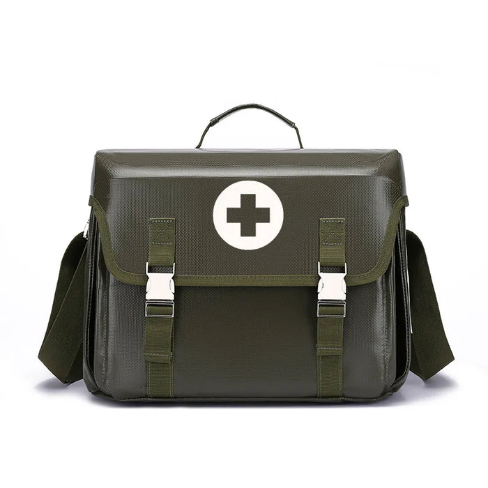 Outdoor Green Logo Empty First Aid Kit, Waterproof, Fireproof, Survival Kit
