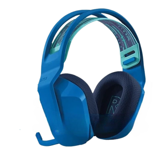 blue Wireless Gaming Headset with DTS 7.1 Surround & RGB Lighting