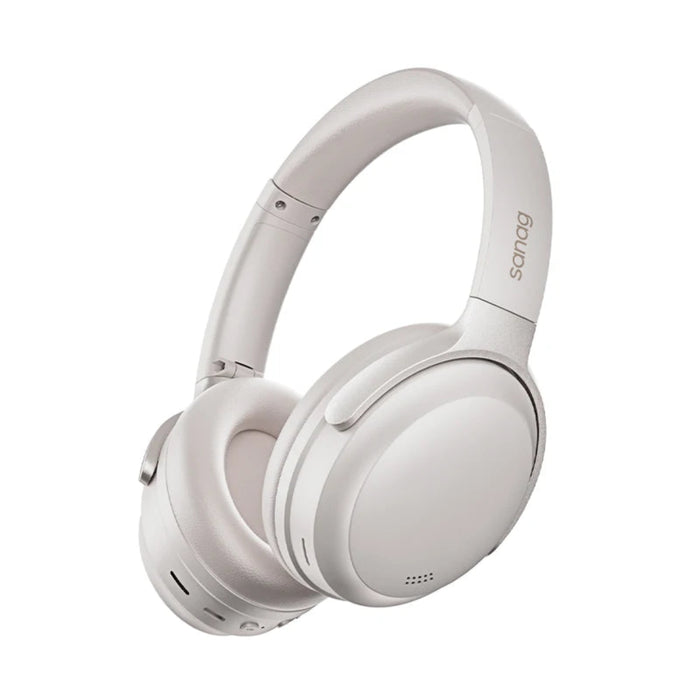 Wireless Beige Noise Cancelling Headset, 7H Playtime