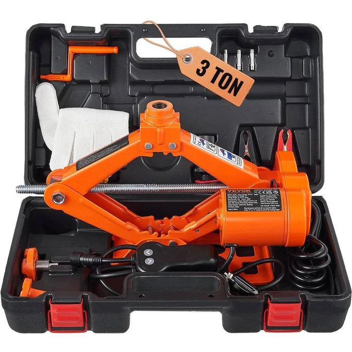 3 Ton Electric Car Jack Kit, 12V DC for SUV (3T Jack NO Wrench) - FLUXA