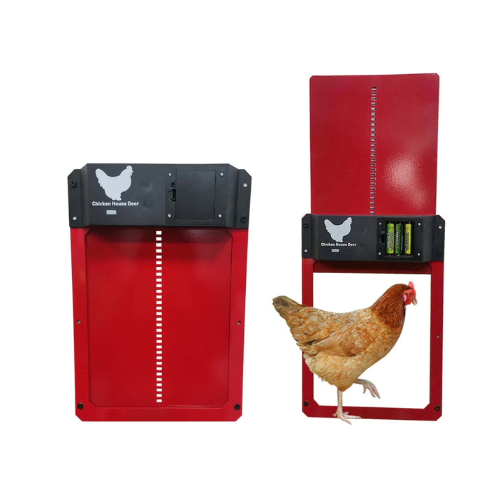 Waterproof Automatic Chicken Coop Door Light-Activated, No Wiring, Easy 10-Minute Setup