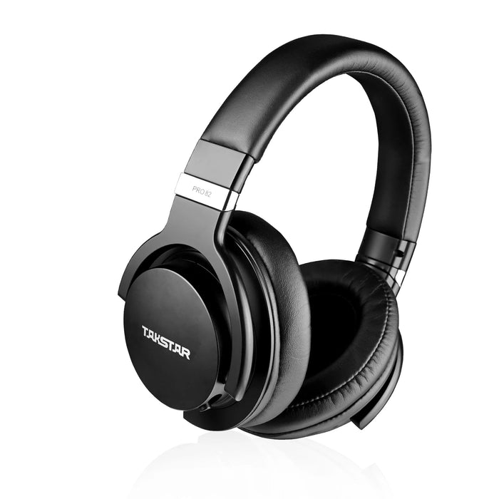 PRO82 Professional Monitor Headphones with Bass Adjustment - BLACK