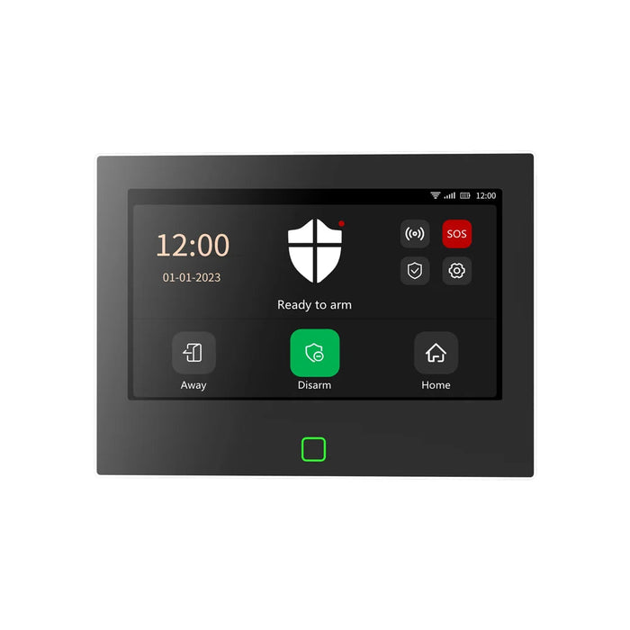 "7"" White Wi-Fi Alarm Panel with 115 dB Siren "
