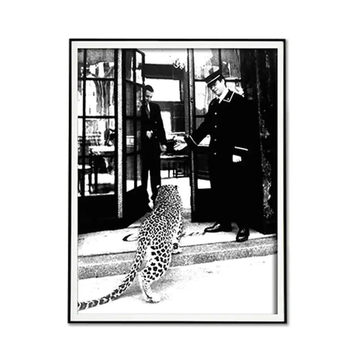 Luxury Leopard Framed Canvas Art 40x60cm Wall Decor