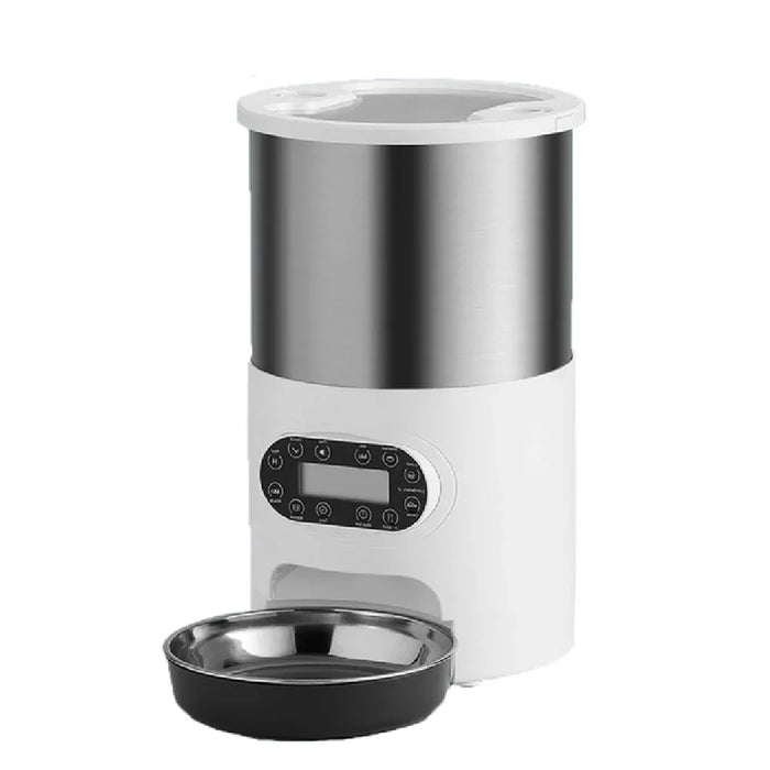 Automatic pet feeder with memory function and anti-blocking design