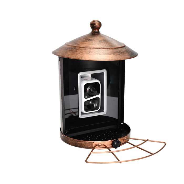 Rainproof Smart Bird Feeder with HD Camera and AI Bird Recognition