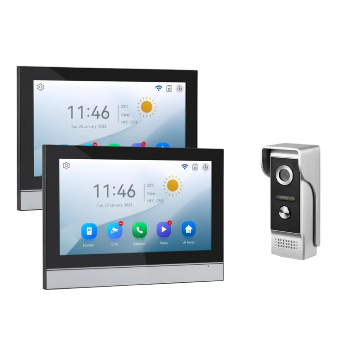 10" Smart WiFi Video Doorbell System with 1080p Camera