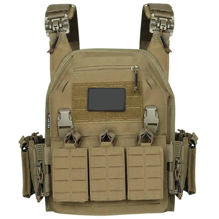 Quick-Release Tactical Vest with Molle “ Ranger Plate Carrier (CB) for military and outdoor use