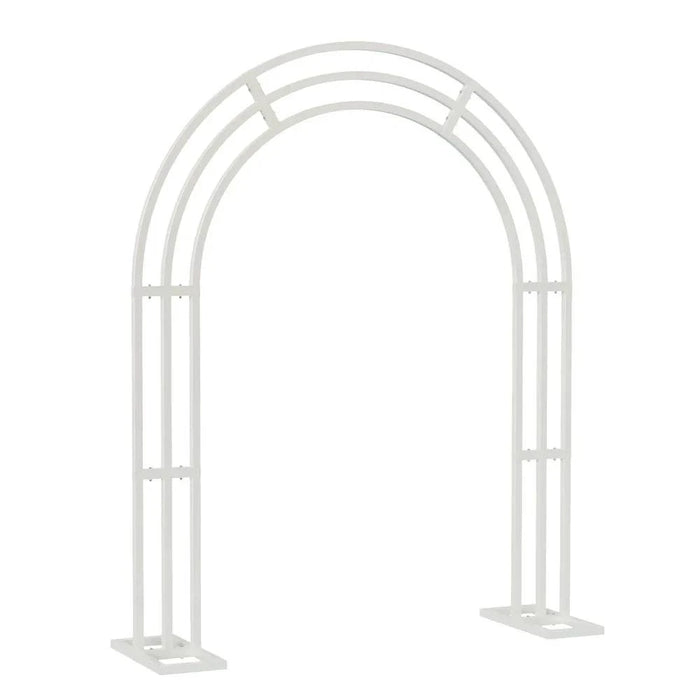 White Metal Wedding Arch Stand for Elegant Decor