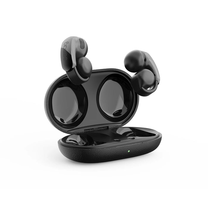 Stretchable Clip-On AI Headphones with Voice Translation Black