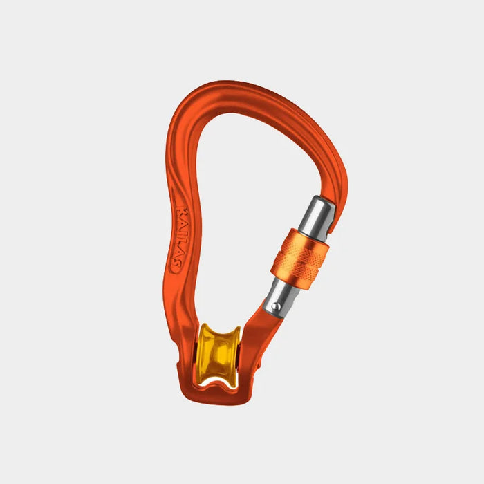 Durable Oval Carabiner for Safe Outdoor Climbing and Hiking orange