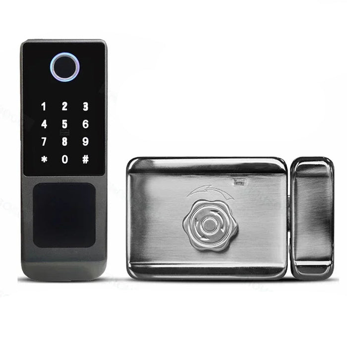 Outdoor Keyless Fingerprint Lock – Waterproof, Remote Access, App & Passcode Unlock A-1