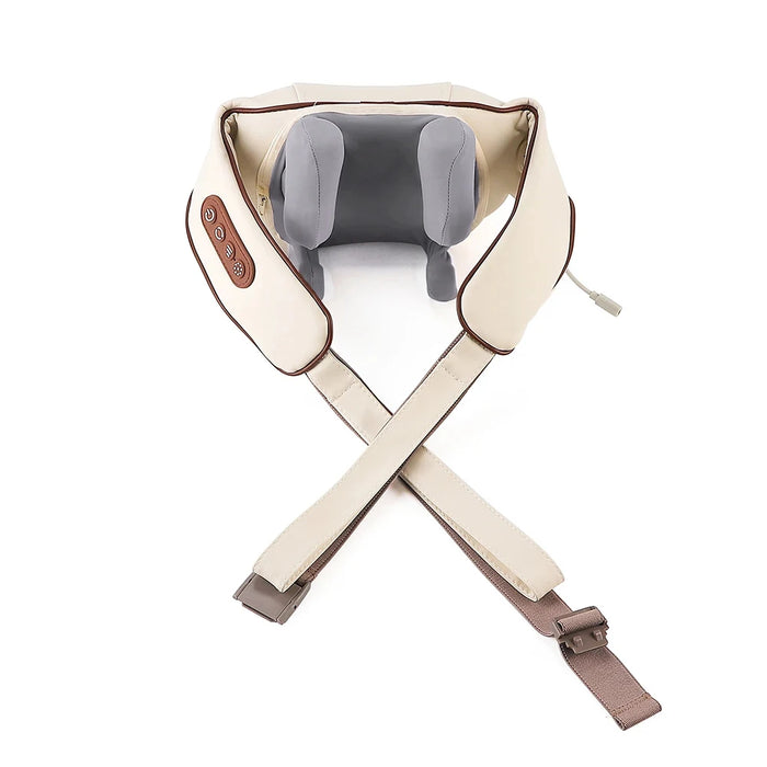 20W Brushless Motor Neck and Shoulder Massager in Brown