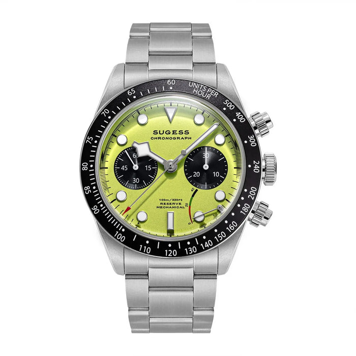 Stainless Steel Pilot Watch – Hand-Wound, Domed Sapphire