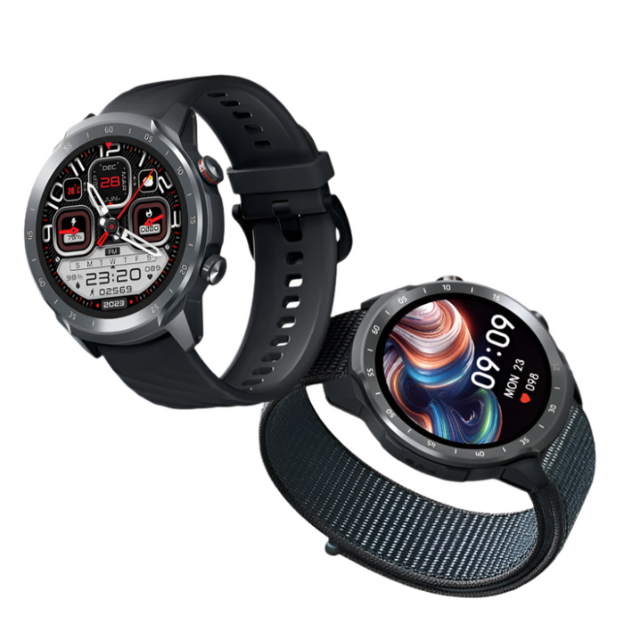 Smart Sports Watch with Bluetooth Calling & 70 Modes – Black