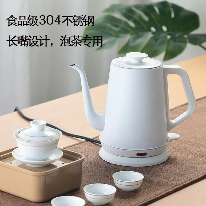 Stainless Steel Electric Kettle with Long Spout 220V