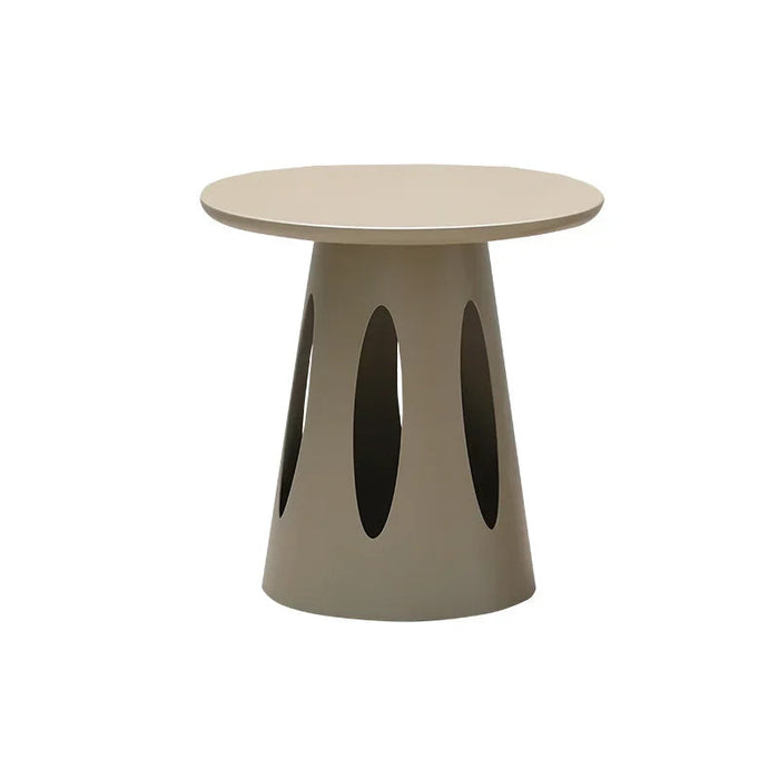 Outdoor Minimalist Aluminum Alloy Side Table 50cm Round