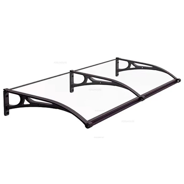 Waterproof 100x60cm Outdoor Doorway Awning – Aluminum Alloy Rain Shelter