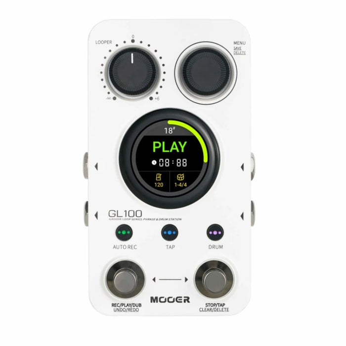 Stereo Phrase Looper with Auto-Record and 100 Memory Slots