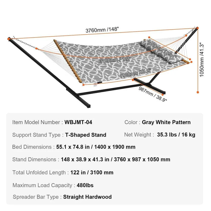 Curved hardwood spreader bars and reinforced construction for durability and stability