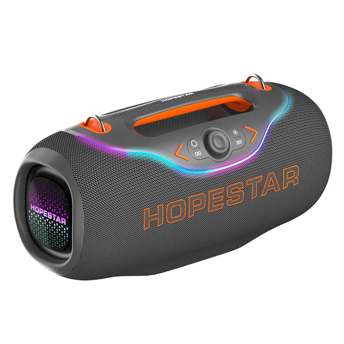 Portable Bluetooth Speaker with TWS 200W Extra Bass IPX6 Waterproof Grey