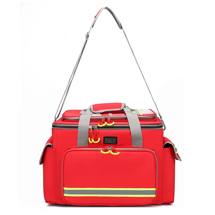 Red Waterproof First Aid Kit Bag, Oxford Cloth, Family Travel & Outdoor Use