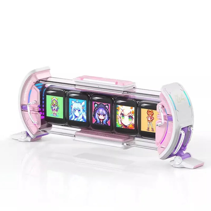 WiFi RGB Tube Clock with Smart App Controls for Desk & Decor