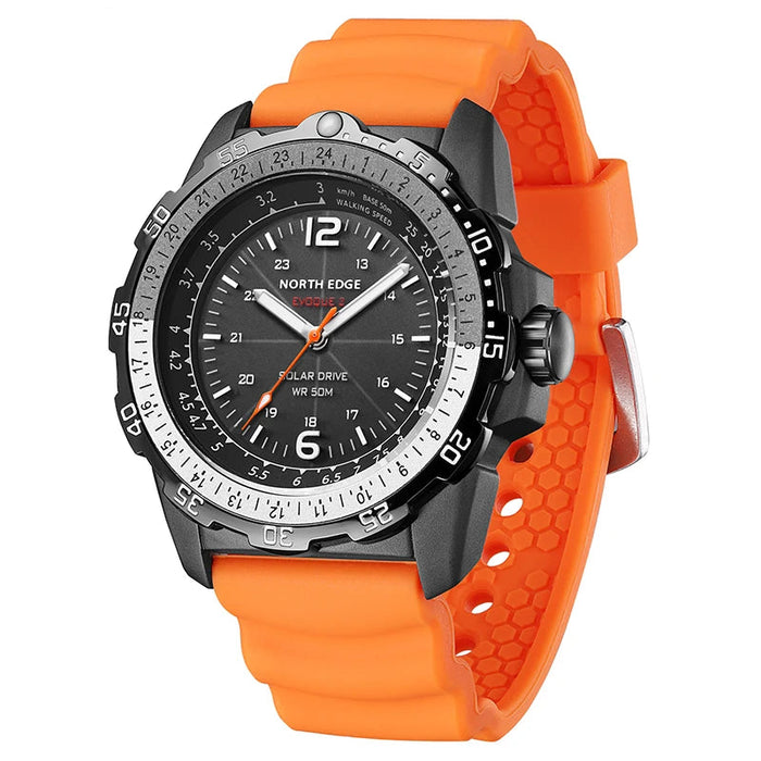 Watch Waterproof Outdoor with Altimeter Orange