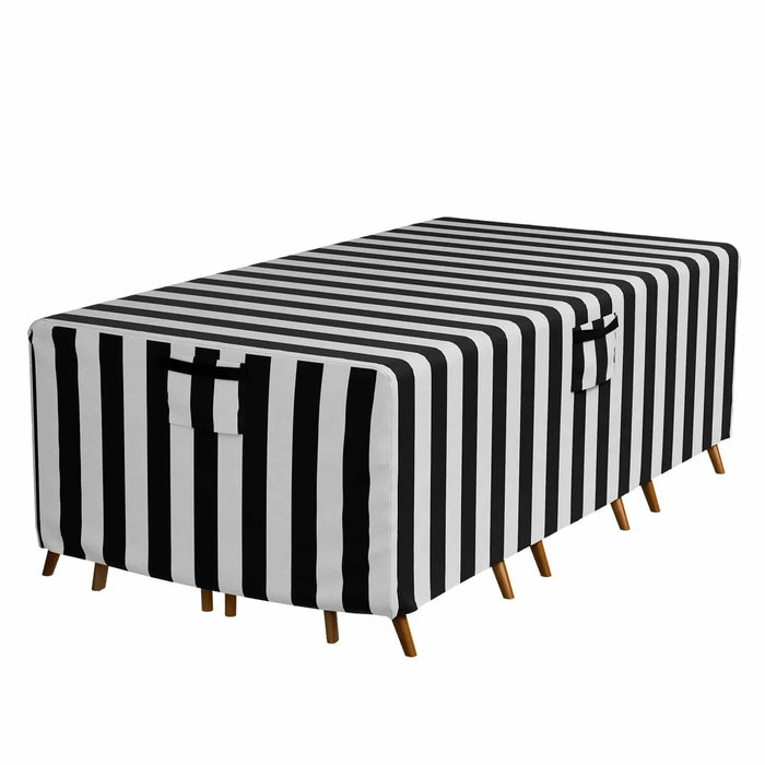 Striped waterproof and windproof outdoor furniture cover in multi-size (72x44x23inch)