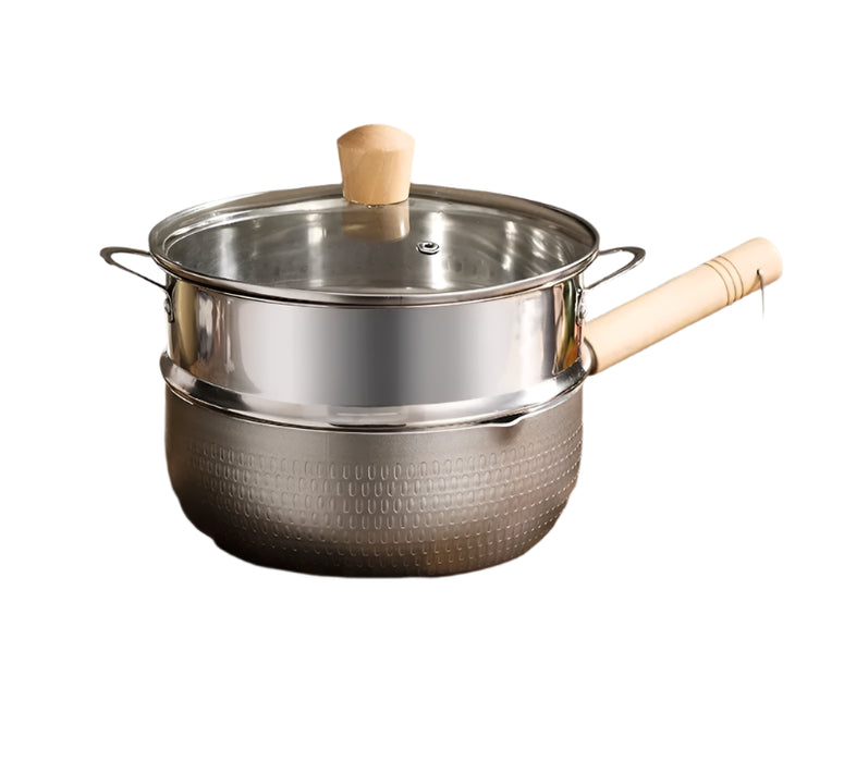 Stainless Steel Steamer Pot 20cm, Non-Stick, Universal Use