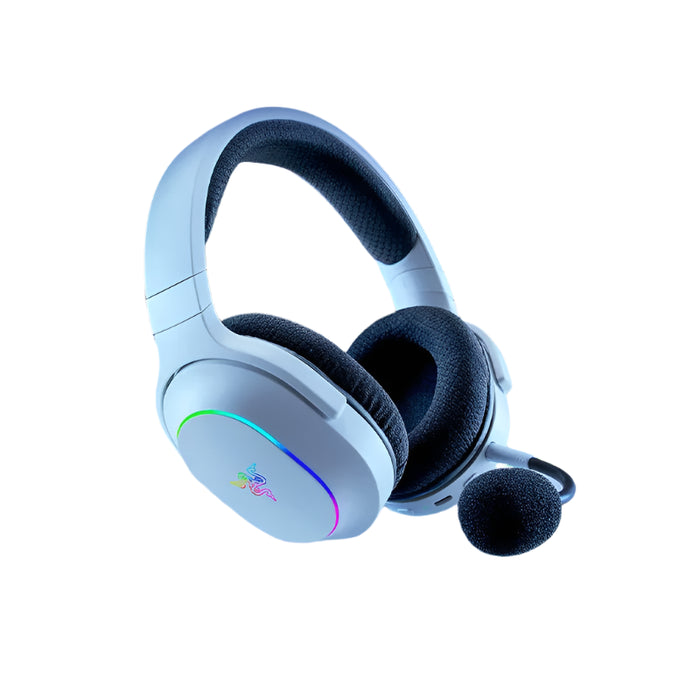 White Ergonomic Gaming Headset with 2.4GHz & Bluetooth Modes