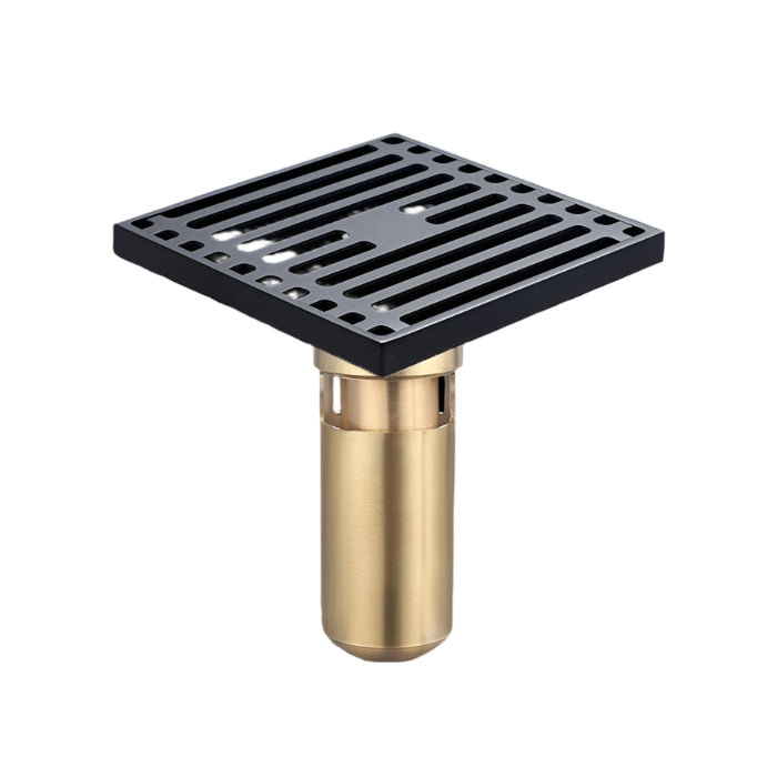 Stainless Steel Shower Floor Drain, Deep Water Seal, 10x10