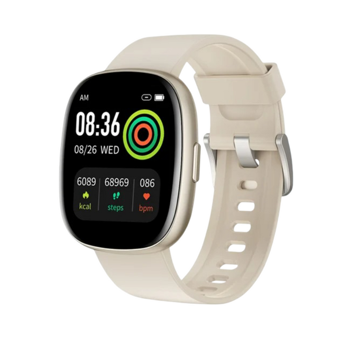 1.83" AMOLED Touchscreen Smartwatch with Heart Rate Monitor brown
