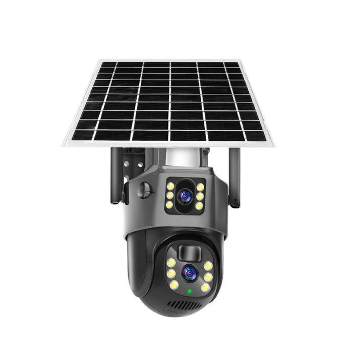 8MP Solar Wireless CCTV Camera capturing clear outdoor footage day and night