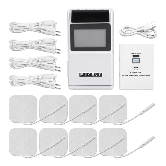 Electric Pulse Massager TENS Muscle Stimulator 15 Modes Digital Therapy Machine